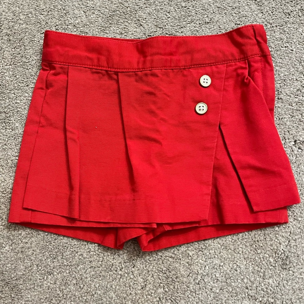 Janie and Jack red skort